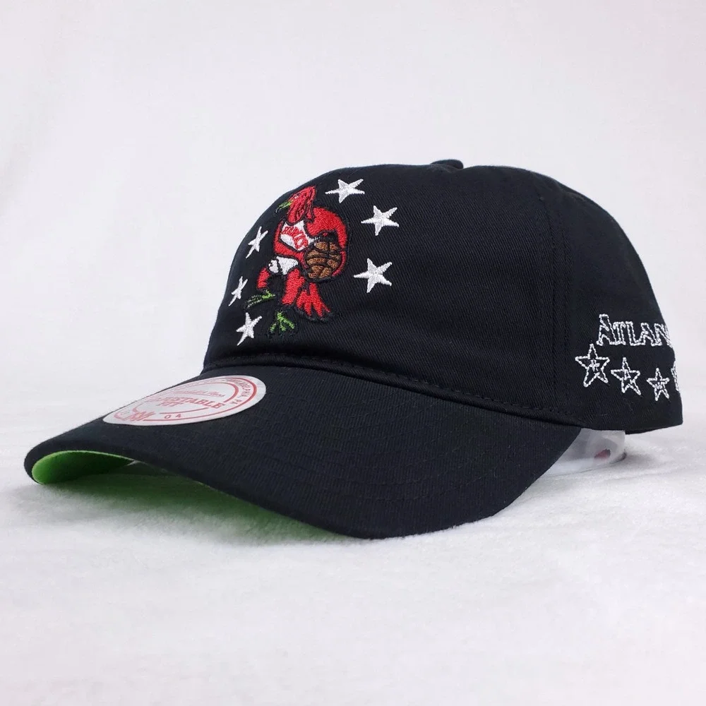 Future Atlanta Hawks‎ Mitchell & Ness NBA Dad Hat Cap BR Remix Black NWT